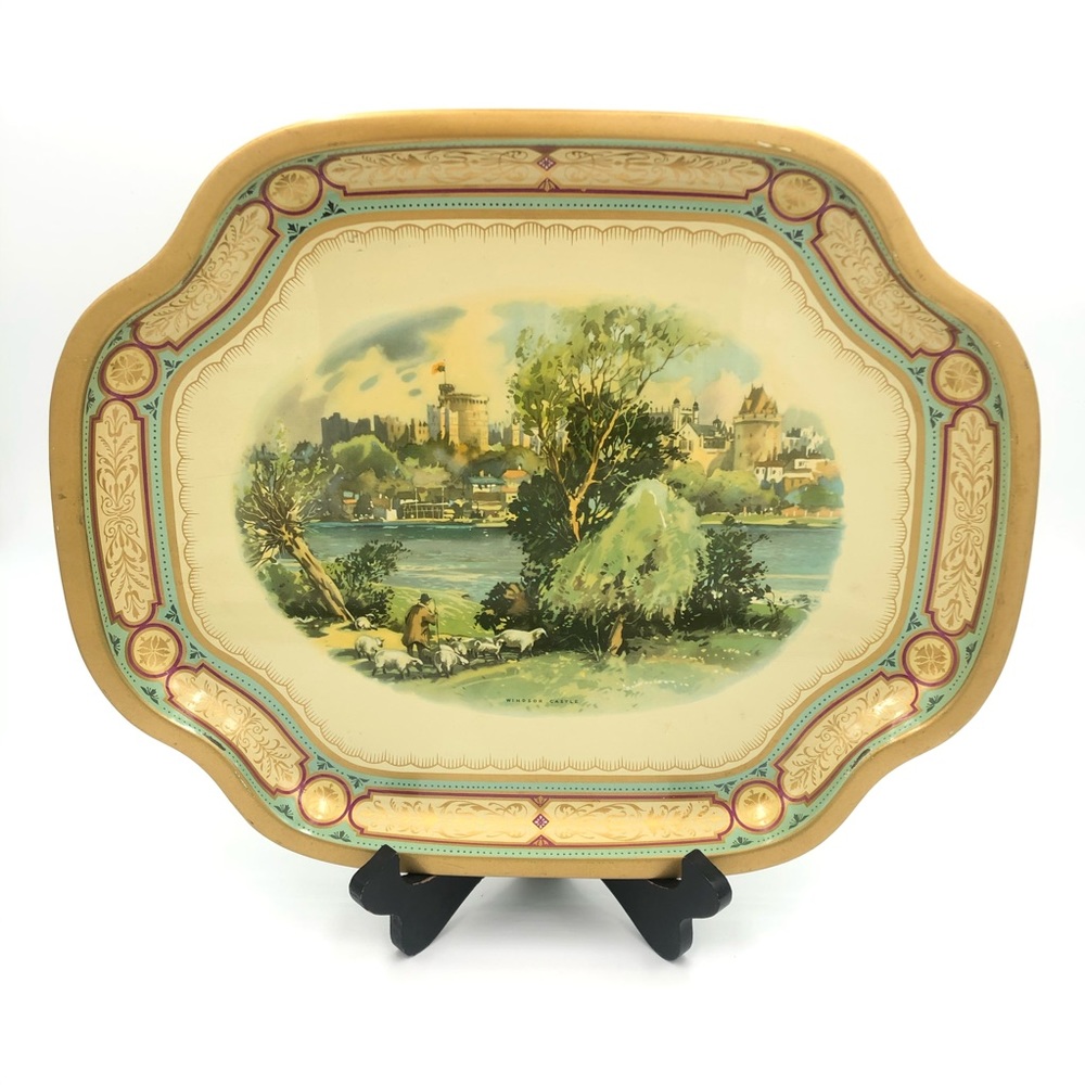 Mid Century Windsor Castle Baret Ware serving tray